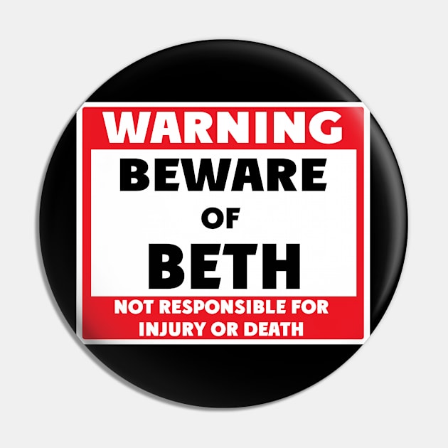 Beware of Beth Pin by BjornCatssen