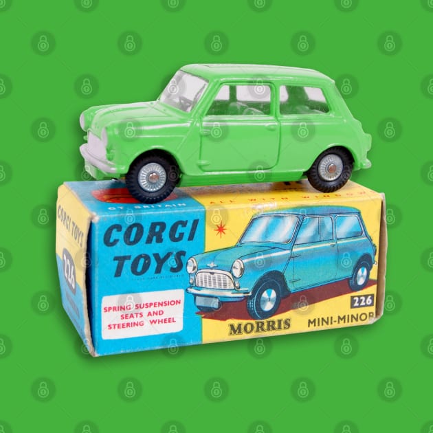 GREEN MORRIS MINOR TOY CAR by Throwback Motors