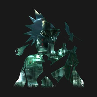 Cloud midgar Set silhouette T-Shirt