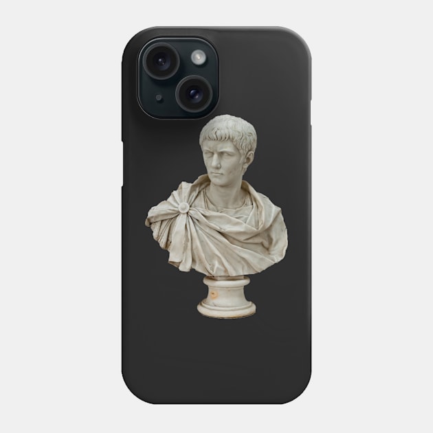 Caligula Marble Bust - Roman Soldier Sculpture 18th Century Phone Case by opptop