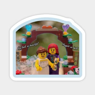 Lego Wayhaught w/ quote - Wedding Photo Magnet