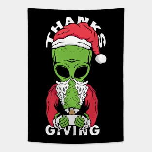 Thanksgiving Alien Tapestry