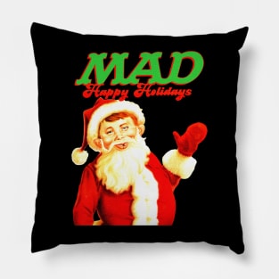 Mad Magazine Christmas Happy Holidays Pillow