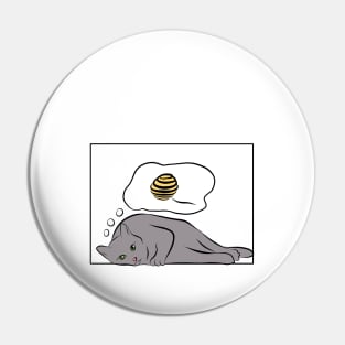 Thoughts of a cat Pin