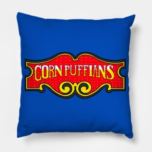 Limited Edition Hand Drawn Honest Ed's Corn Puffians Inspired Sign Transparent Design! Pillow