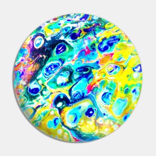 Rainbow acrylic pouring art Pin