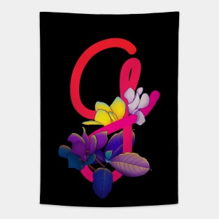 Monogram G neon Tapestry