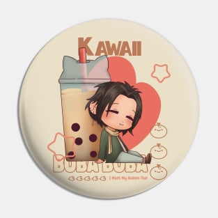 Kawaii Bubble Tea Boba Cute Anime Character Pin