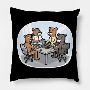 Office Animal Antics Pillow