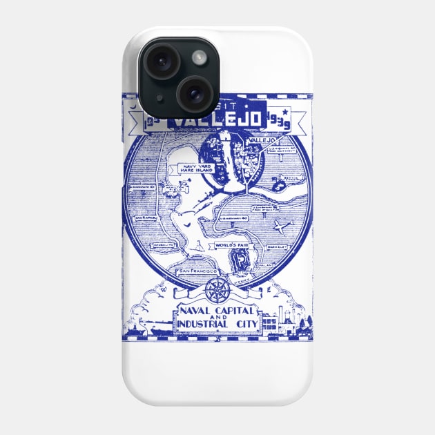 1939 Visit Vallejo California Phone Case by historicimage