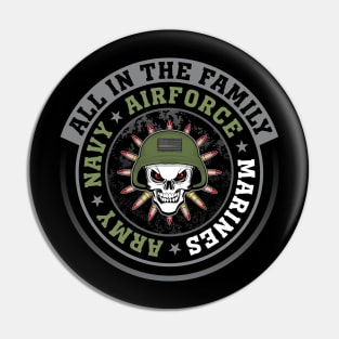 ALL IN THE FAMILY MARINES Pin