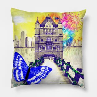 London Bridge Tower Pillow