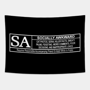 Rated Socially Awkward Tapestry