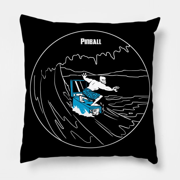 Pinball surfer Pillow by TomiAx