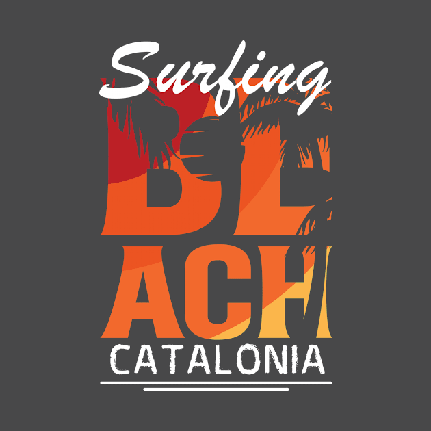 Surfing in Catalonia, Spain by ArtDesignDE