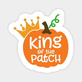 King of the Patch T-Shirt, Pumpkin Patch T-Shirt, Pumpkin T-Shirt, Boys Halloween Shirt Magnet