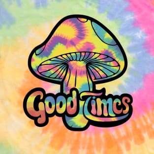 "Glowing Tie-Dye Magic Mushroom"- Retro Cute Hipster Shrooms T-Shirt