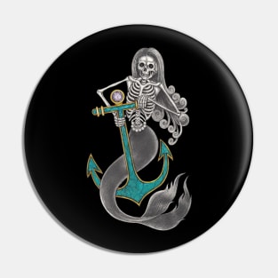 Mermaid skull. Pin