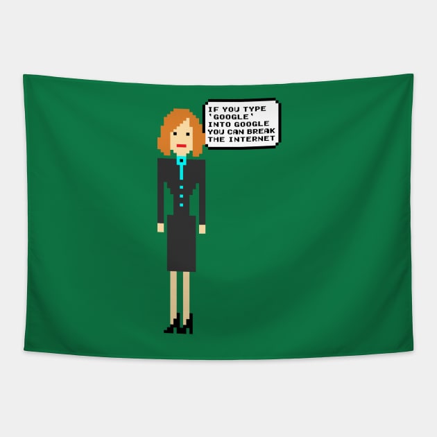 Pixel Jen - the IT Crowd Tapestry by KYi