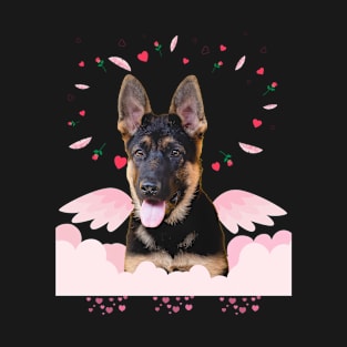 German Shepherd Heart Valentines Day Men Women Love Dog Gift T-Shirt