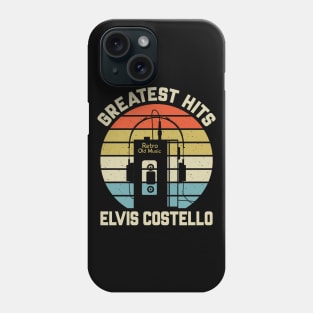 Greatest Hits Elvis Retro Walkman Costello Vintage Art Phone Case