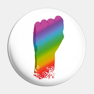 Pride Support Fist Pin