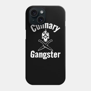 Culinary Gangster - Chef Knives & Flaming Skull Phone Case