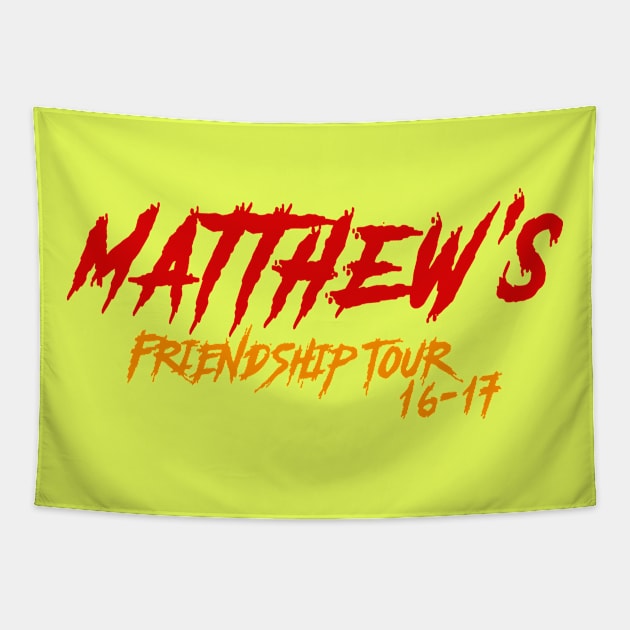 Matthew Tkachuk Friendship Tour Tapestry by diazlesmana