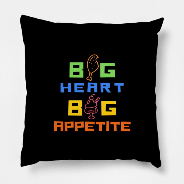 Food Lover Funny Cute Big Appetite September Shirt Drink Food Home Love Gift Sarcastic Happy Fun Snack Witty Pillow by EpsilonEridani