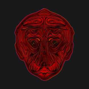 Red Alien face T-Shirt