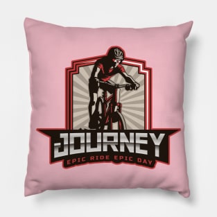 Journey Epic ride epic day for bike lovers Pillow