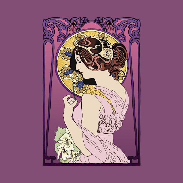 Pre-Raphaelite Girl 4 (Purple) by Soth Studio