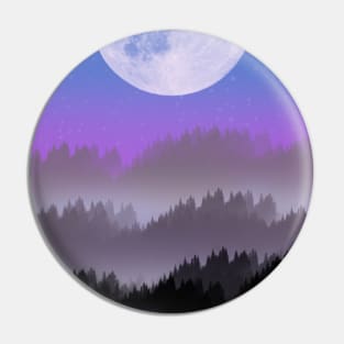 Night with mist Pin