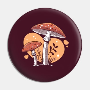 Amanita Muscaria Cottagecore Aesthetic Pin