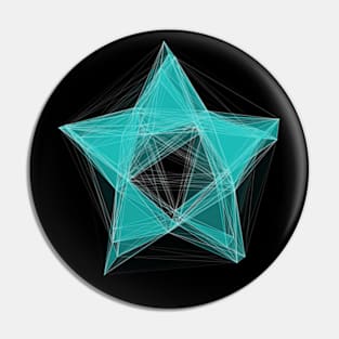 Star Digital Wireframe Pin