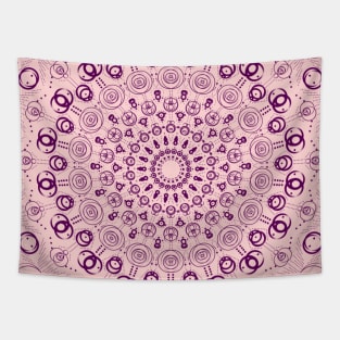 Light Pink/Purple Spiral Pattern Tapestry