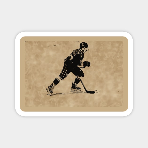 The Hockey Player - Pro Ice Hockey Magnet by Highseller