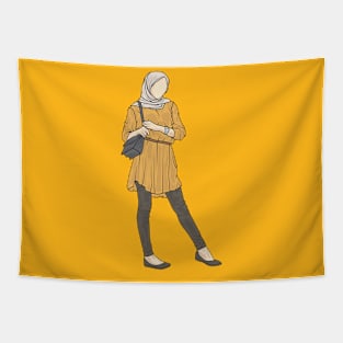 Yellow Dress Star Collection Tapestry