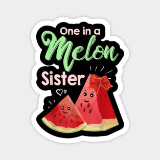 Sister Watermelon Summer Tropical Fruit Magnet