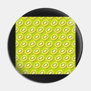 Hand drawn kiwi pattern design Pin