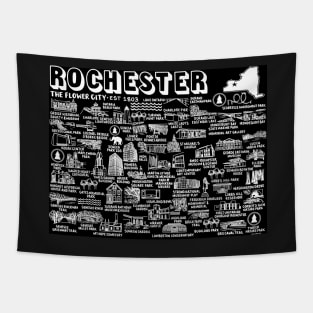 Rochester New York Map Tapestry