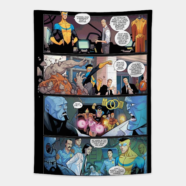 invincible comic strip Tapestry by super villain