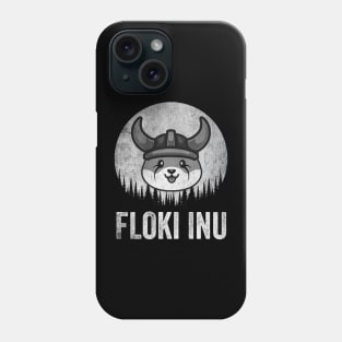 Vintage Floki Inu Coin  Floki Army To The Moon Crypto Token Cryptocurrency Wallet Birthday Gift For Men Women Kids Phone Case