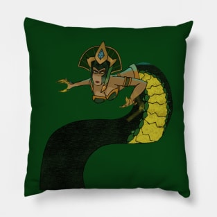 Emperor Snake Lady Pillow