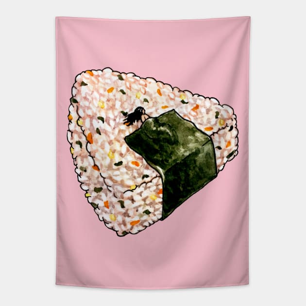 Onigiri Snooze Tapestry by LauraOConnor