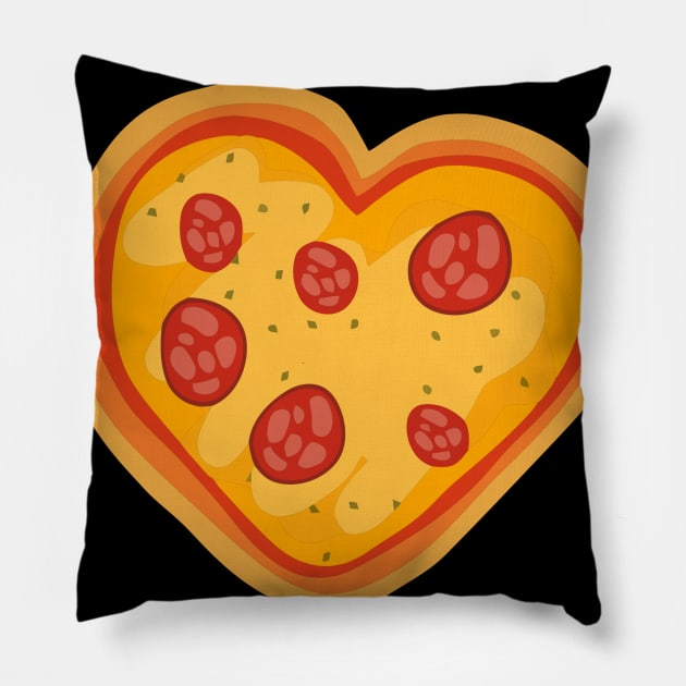 Pizza Is My Valentine Love Pillow by Ramateeshop