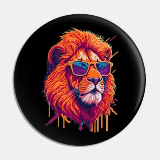 Cool Lion Art Pin
