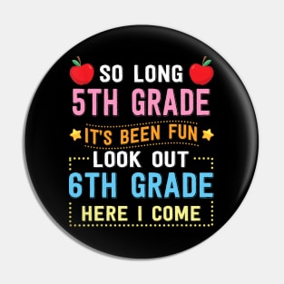 Hello 6th Grade Teacher Student Back To School Graduation Pin