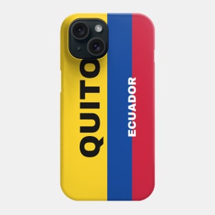 Quito City in Ecuadorian Flag Colors Phone Case