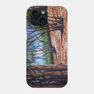 Walking in the Woods, original Acrylic artwork on board Phone Case